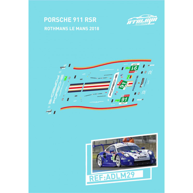 Porsche 991 RSR Rothmans Le Mans 2018