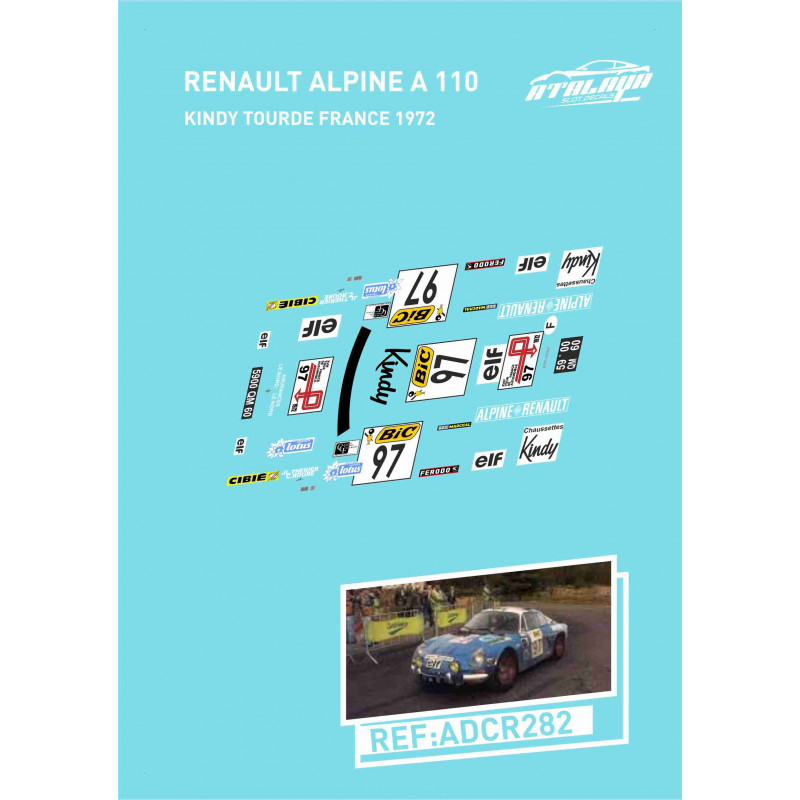 RenaultAlpine A110 Kindy Tourde France 1972