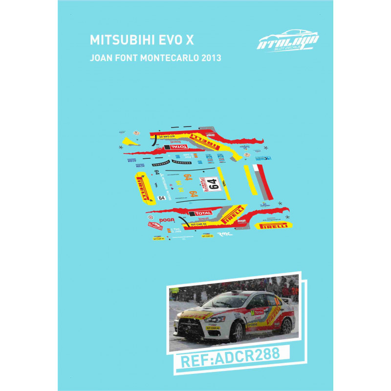 Mitsubishi Evo X Joan Font Montecarlo 2013