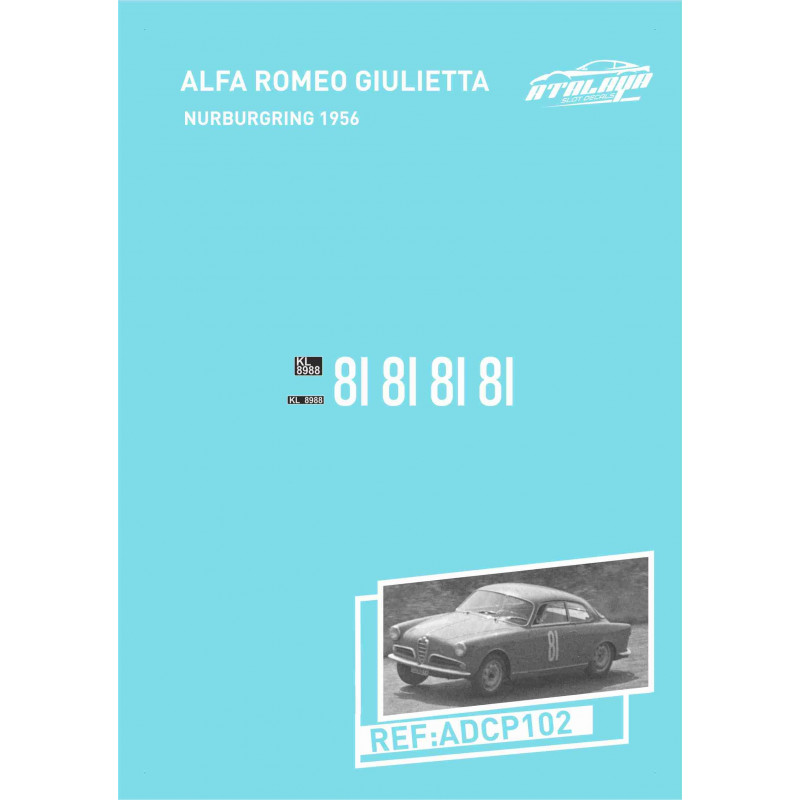 Alfa Romeo Giulietta Nurburgring 1956