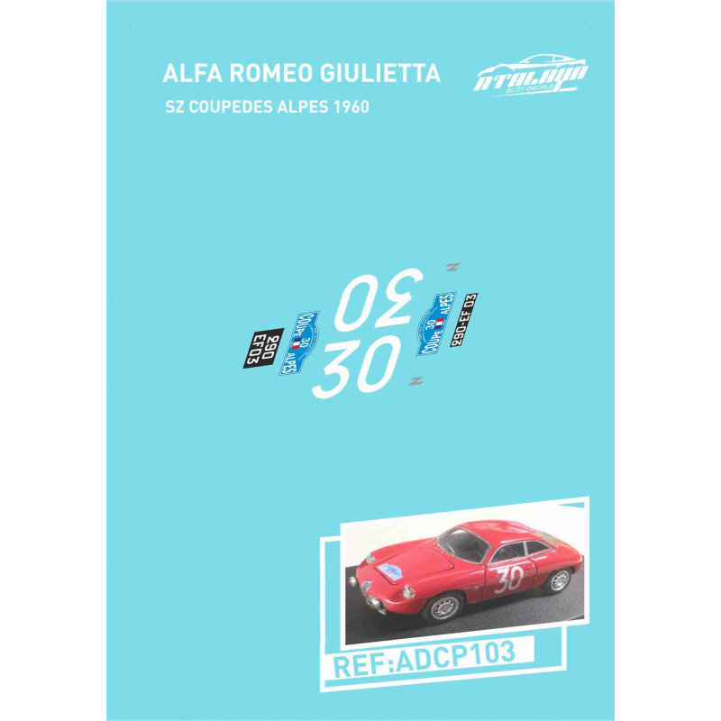 Alfa Romeo Giulietta SZ Coupedes Alpes 1960