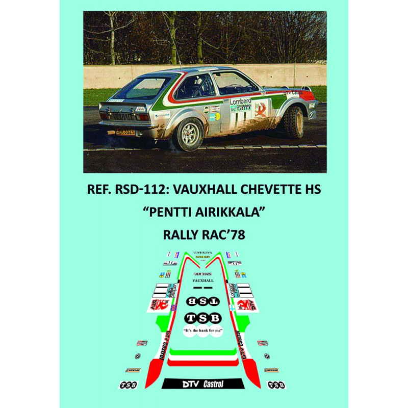 Vauxhall Chevette HS Pentti Airikkala Rally RAC