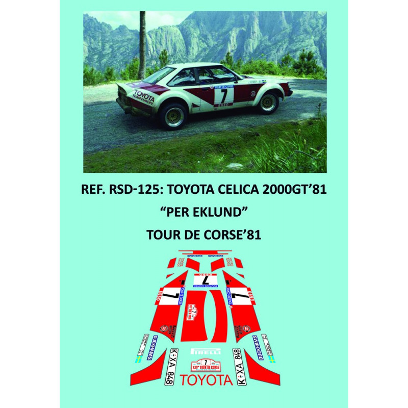 Toyota Celica 2000GT 81 Eklund Tour de Corse 1981
