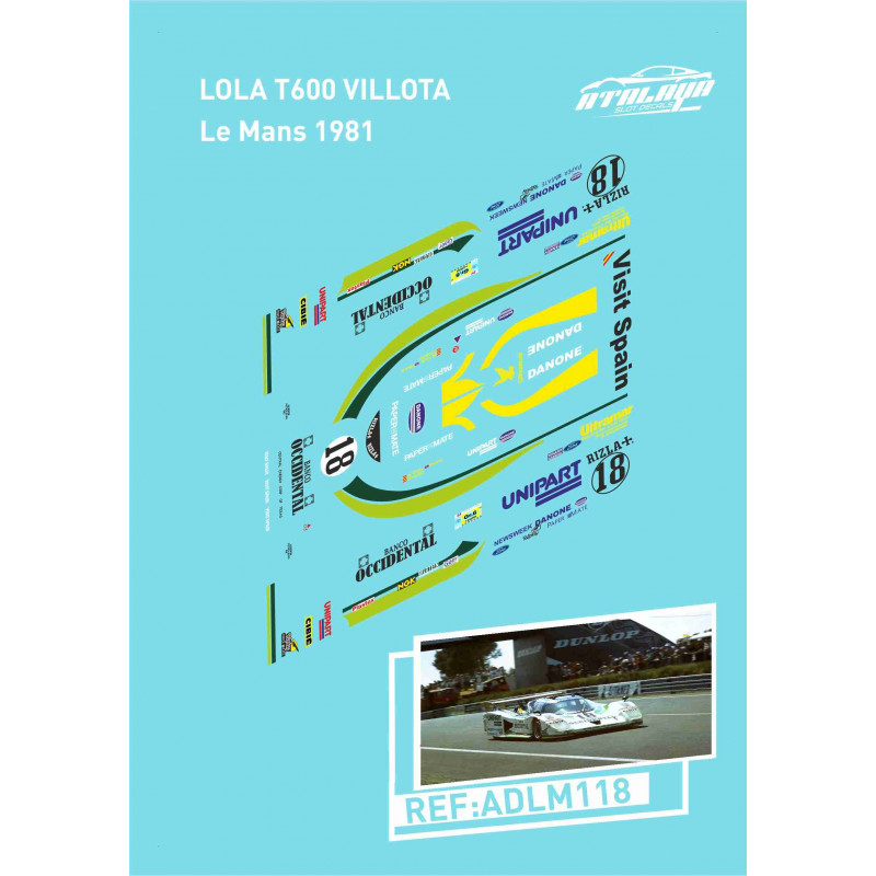 Lola T600 Villota Le Mans 1981