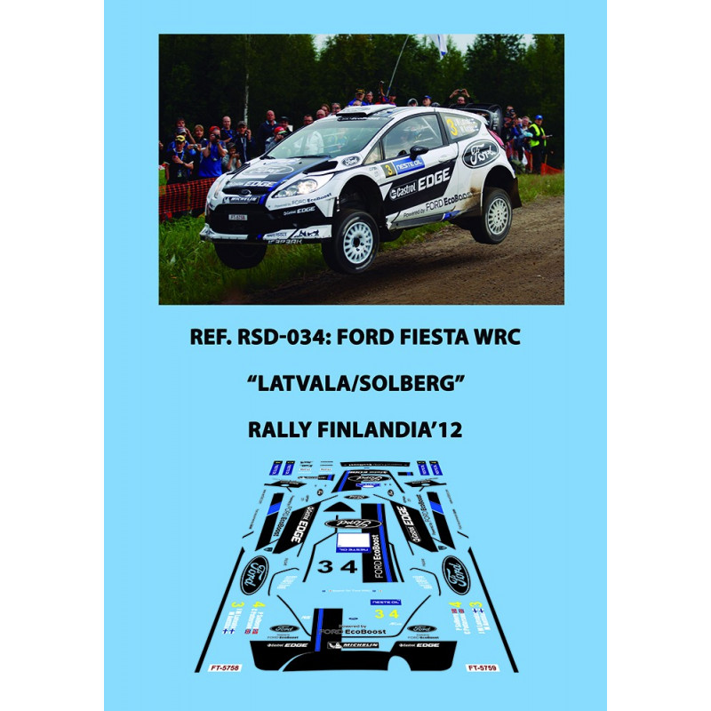 Ford Fiesta WRC Latvala/Solberg Finlandia 2012