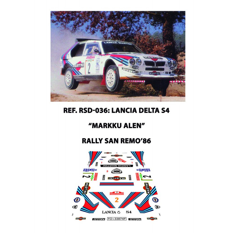 Lancia Delta S4 Alen Sanremo 1986