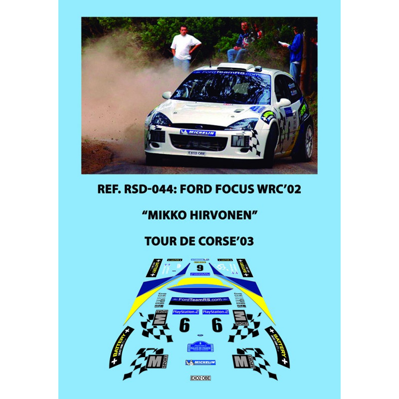 Ford Focus WRC Hirvonen Tour de Corse 2003