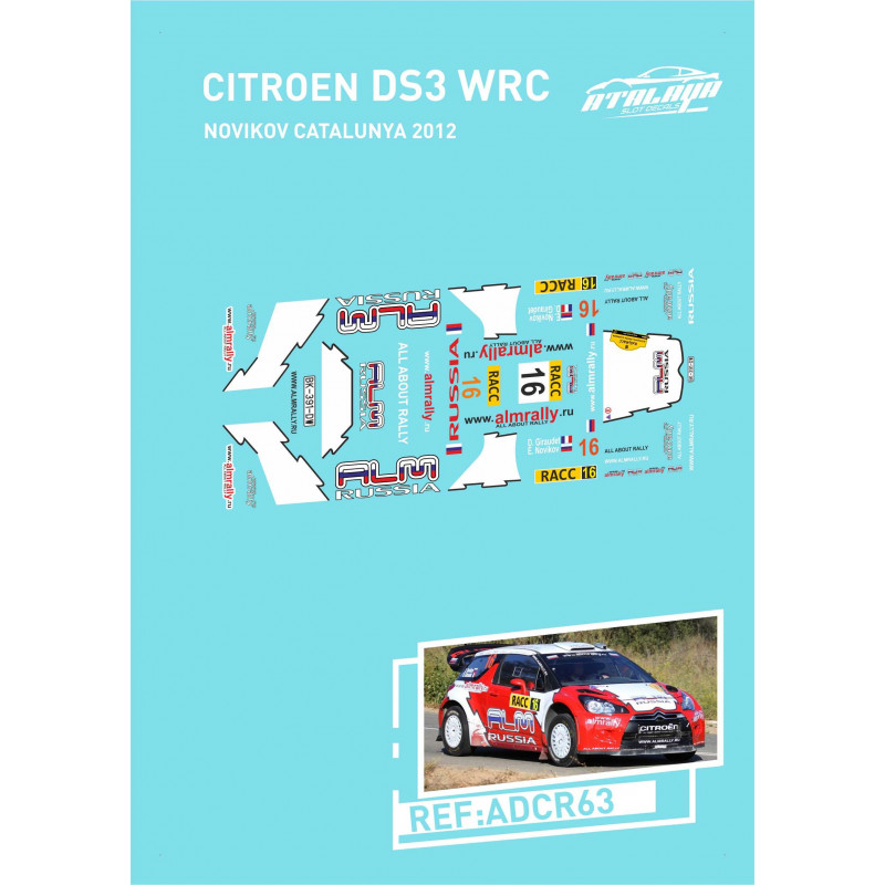 Citroen DS3 WRC Novikov Catalunya 2012