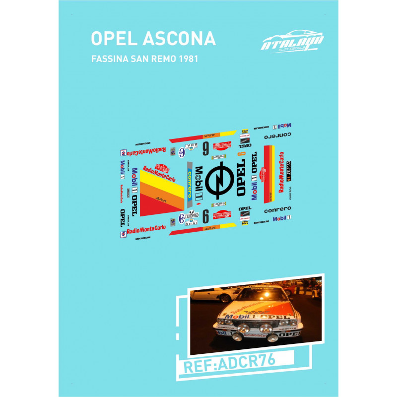 Opel Ascona Fassina San Remo 1981