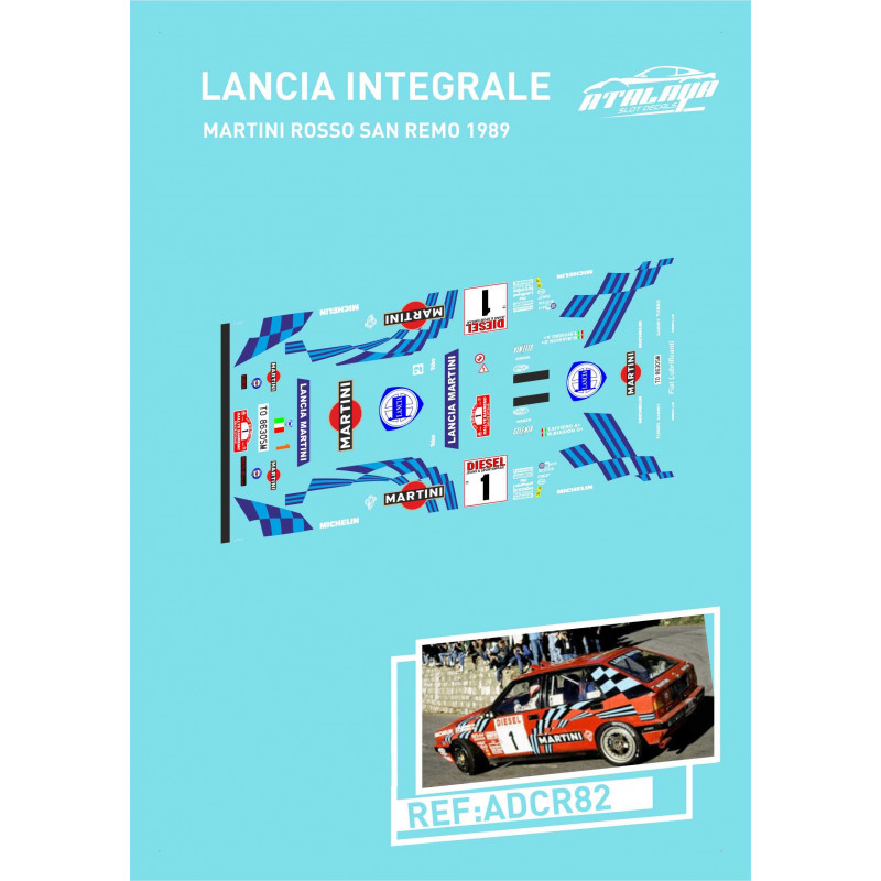 Lancia Integrale Martini Rosso San remo 1989