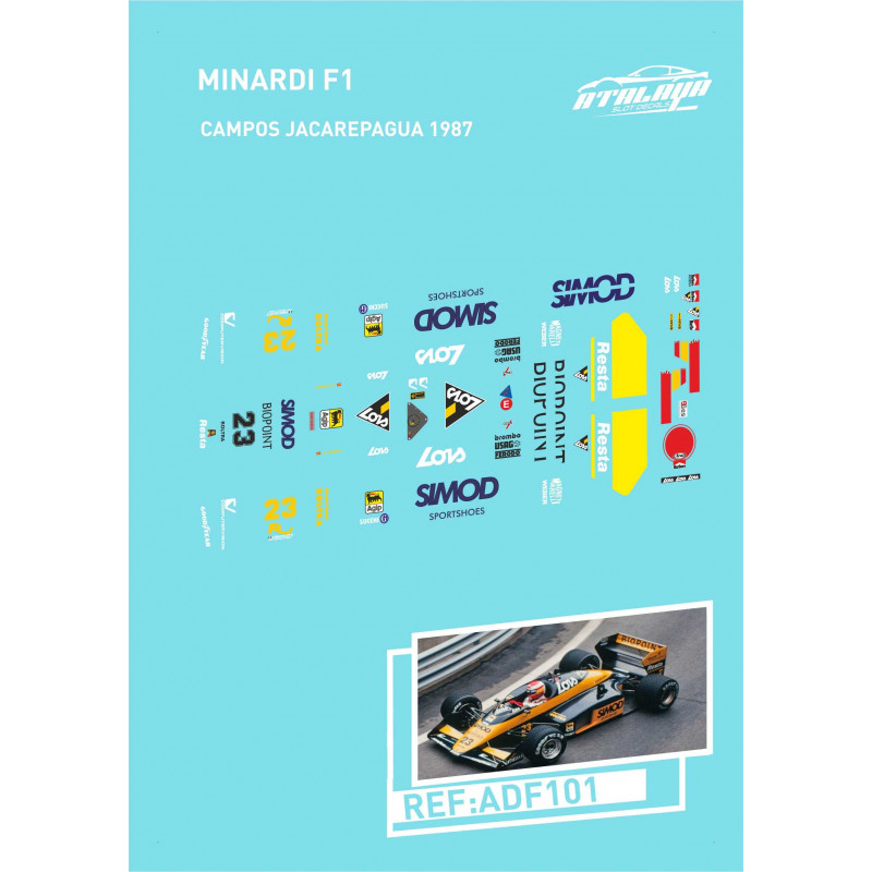 Minardi F1 Campos Jacarepagua 1987