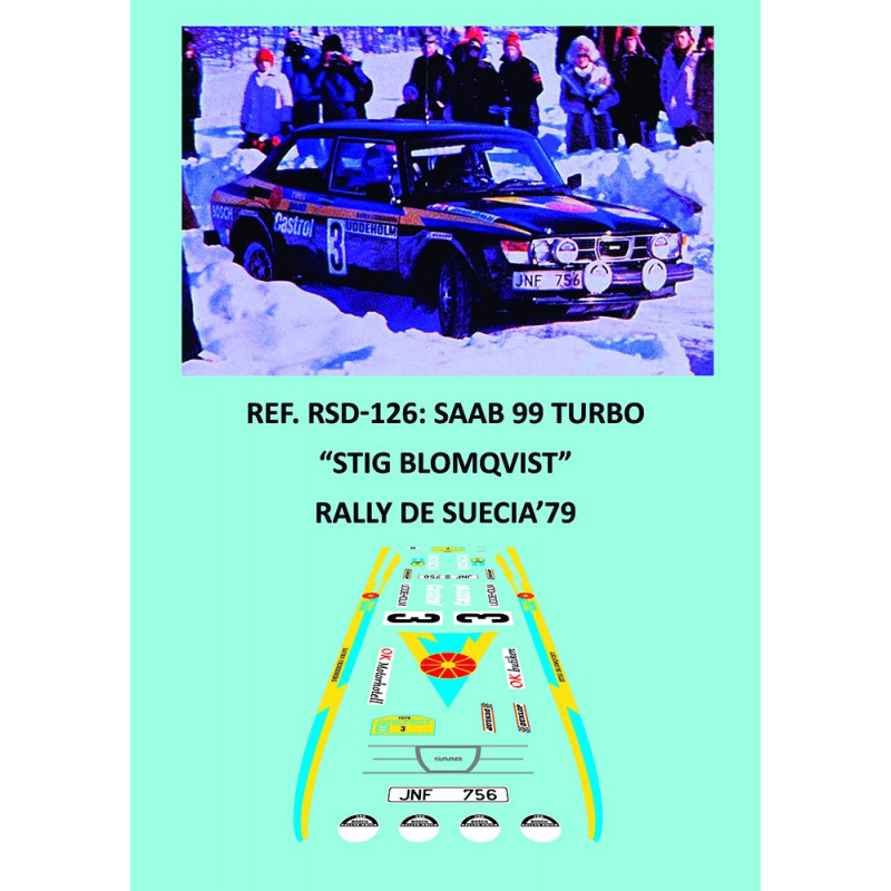 Saab 99 Turbo - Stig Blomqvist - Rally de Suecia 1979