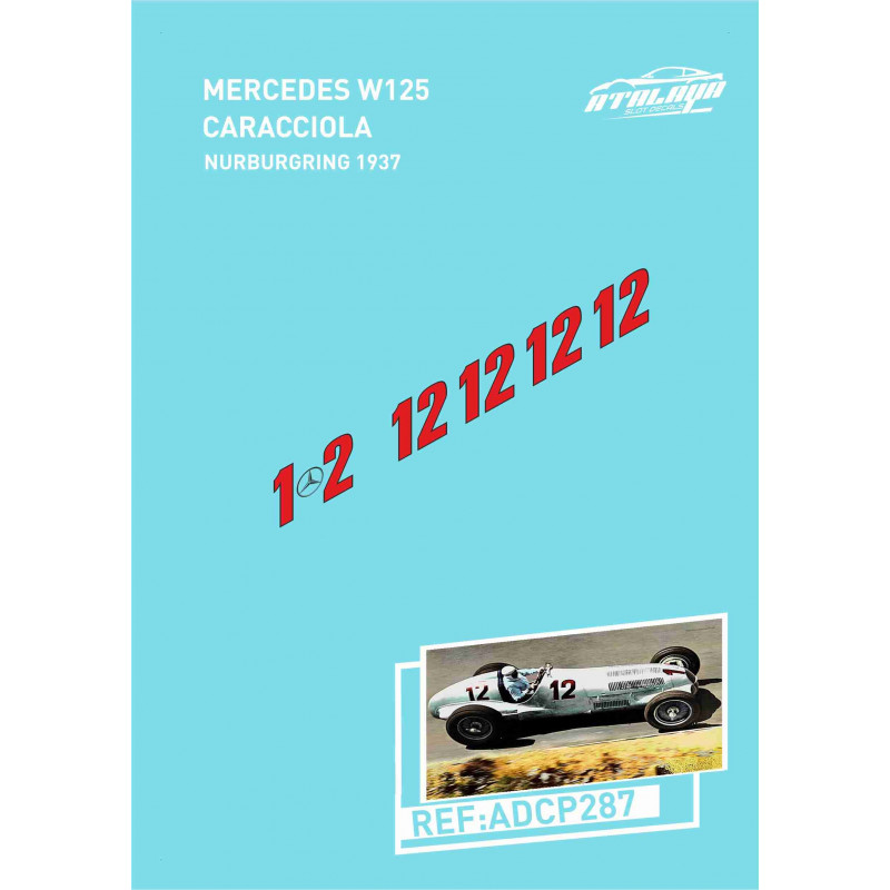 Mercedes W125 Caracciola Nurburgring 1937