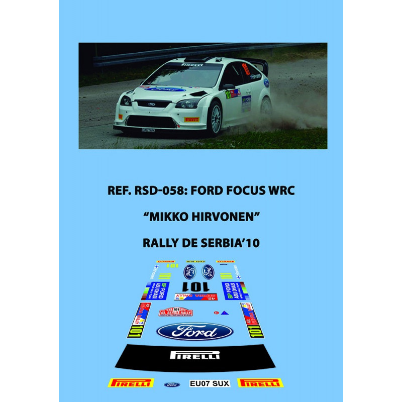 Ford Focus WRC Hirvonen Servia 2010