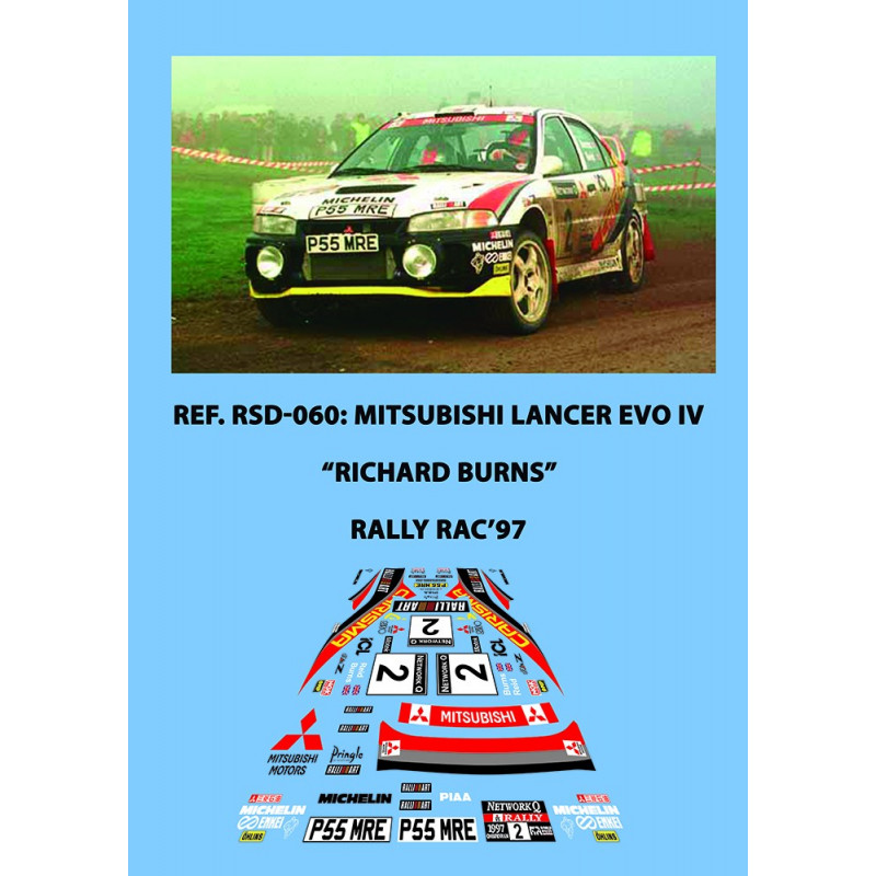 Mitsubishi Lancer EvoIV Burns RAC 1997