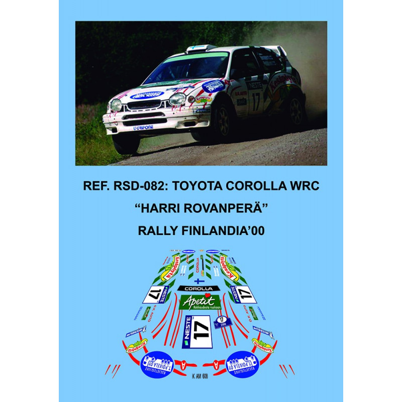 Toyota Corolla WRC Rovanpera Finlandia 2000
