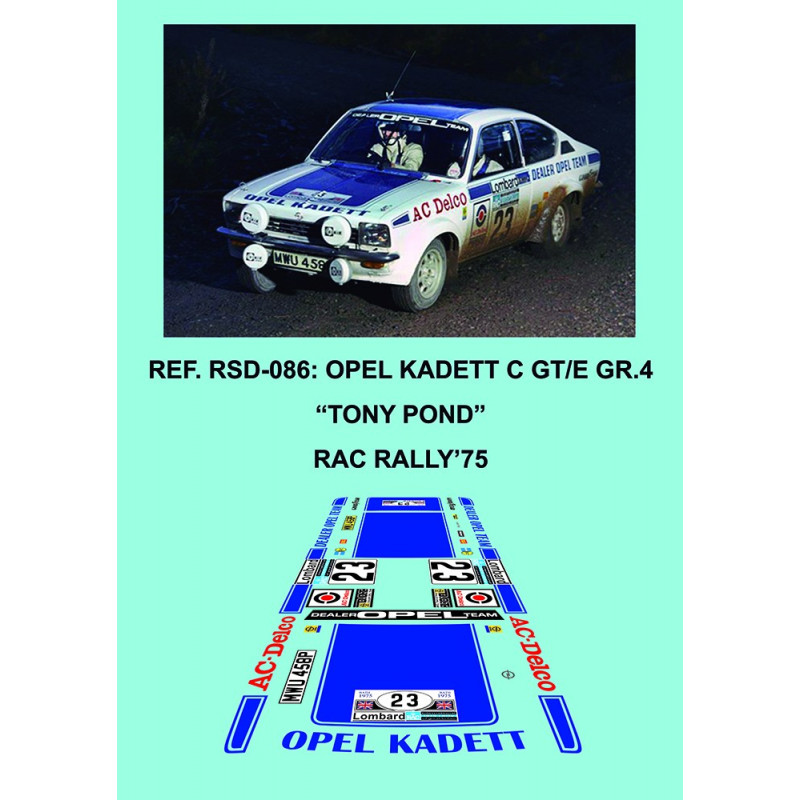 Opel Kadett C GT/E Pond RAC 1975