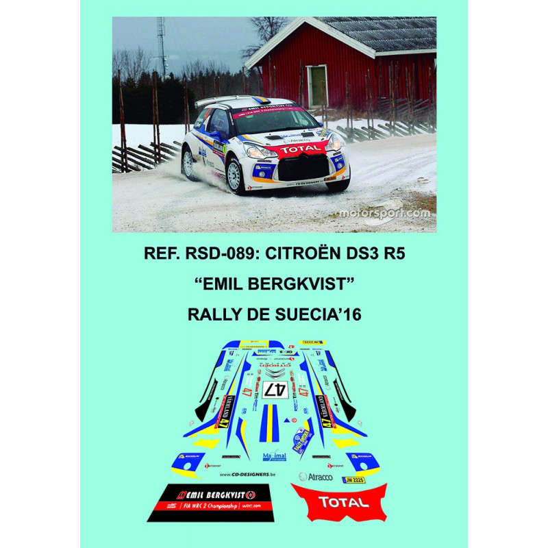 Citroen DS3 R5 Bergqvist Suecia 2016