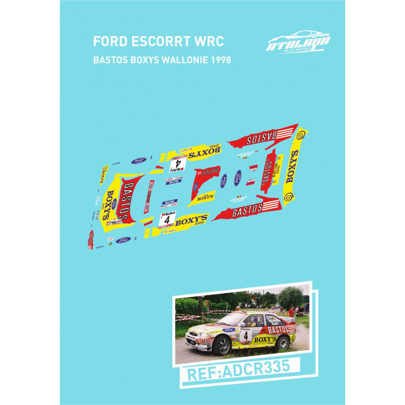 Ford Escort WRC Bastos Boxys Wallonie 1998