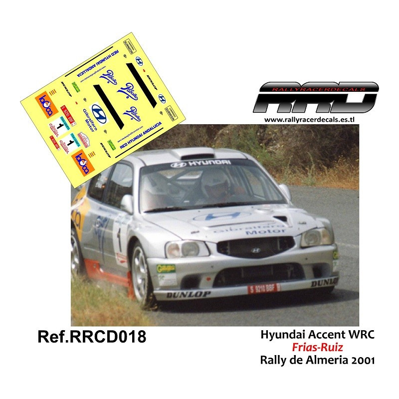 Hyundai Accent WRC Frias-Ruiz Rally de Almeria 2001
