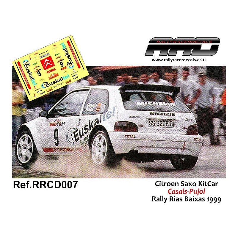 Citroen Saxo KitCar Casais-Pujol Rally Rias Baixas 1999