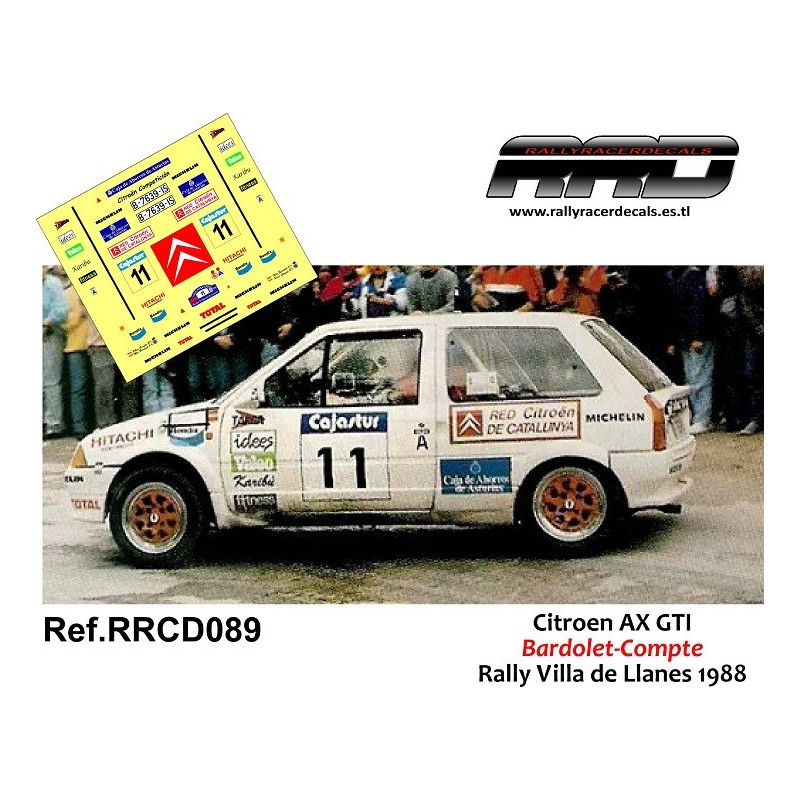 Citroen AX GTI Bardolet-Compte Rally Villa De Llanes 1988