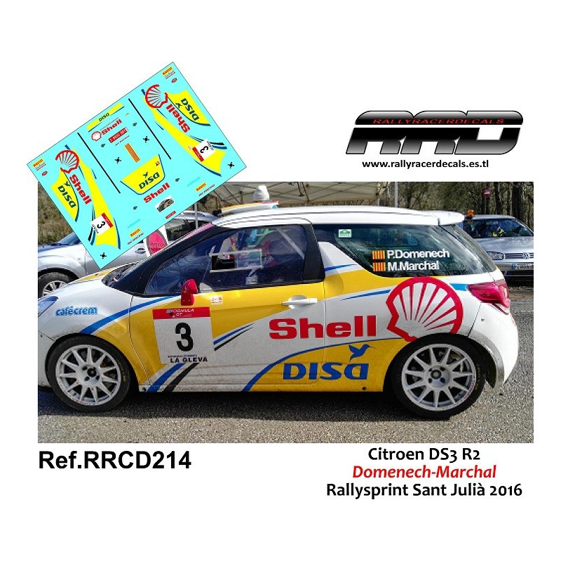Citroen DS3 R2 Domenech-Marchal Rallysprint Sant Julia 2016