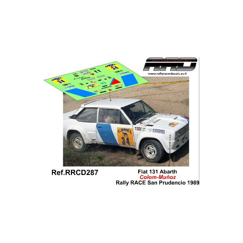 Fiat 131 Abarth Colom-Muñoz Rally RACE San Prudencio 1989