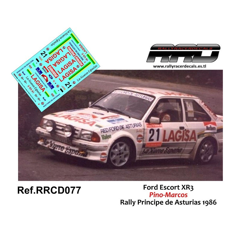 Ford Escort XR3 Pino-Marcos Rally Principe de Asturias 1986