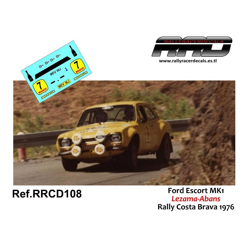 Ford Escort MK1 Lezama-Abans Rally Costa Brava 1976