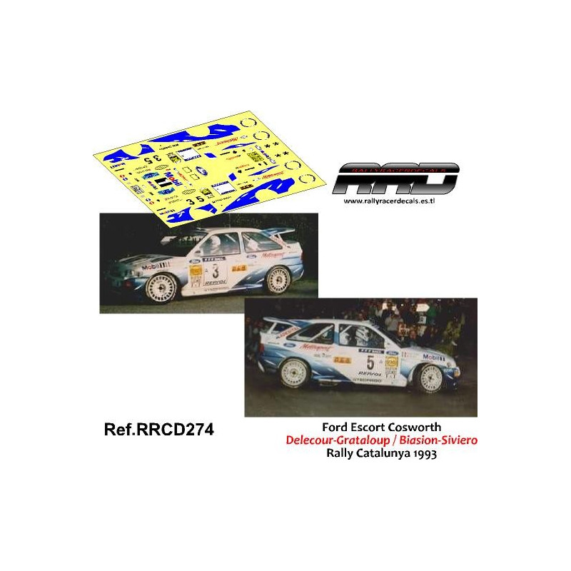 Ford Escort Cosworth Delecour-Grataloup Biasion Siviero Rally Catalunya 1993