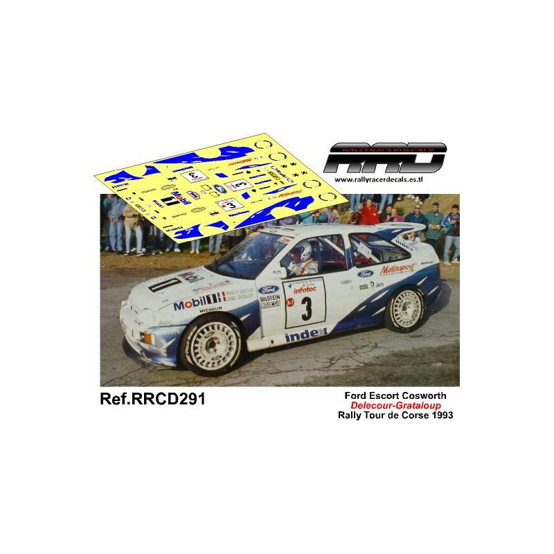 Ford Escort Cosworth Delecour-Grataloup Rally Tour de Corse 1993