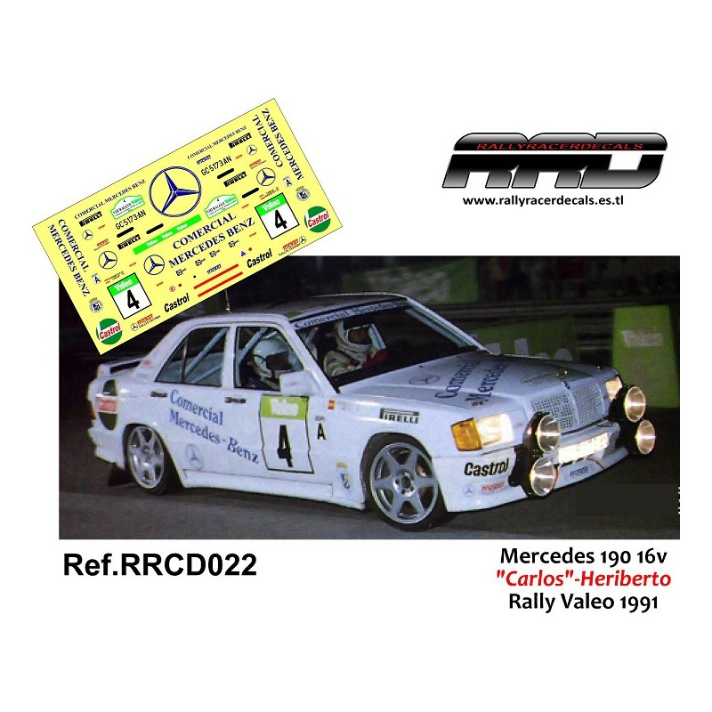 Mercedes 190 16v Carlos-Heriberto Rally Valeo 1991