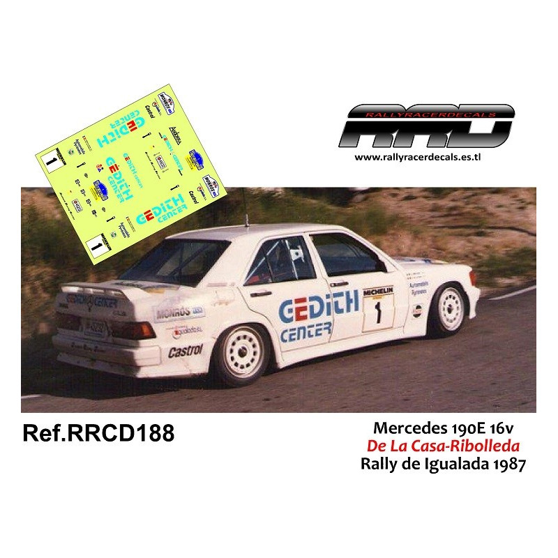 Mercedes 190E 16v De La Casa-Ribolleda Rally Igualada 1987