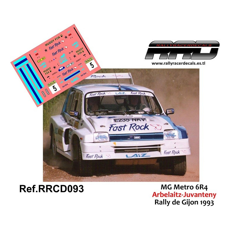 MG Metro 6R4 Arbelaitz-Juvanteny Rally de Gijon 1993