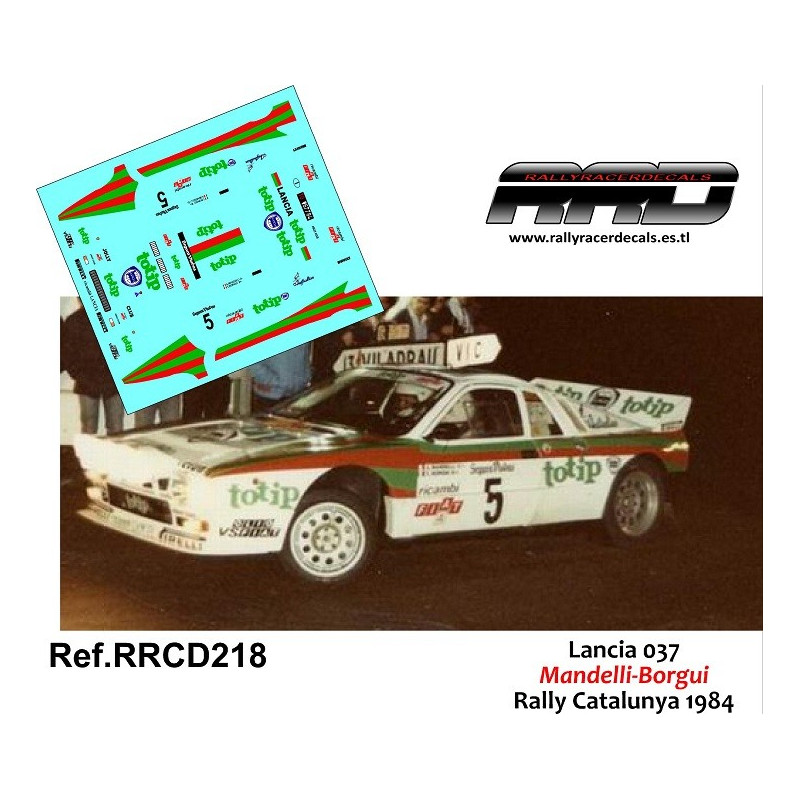Lancia 037 Mandelli-Borgui Rally Catalunya 1984