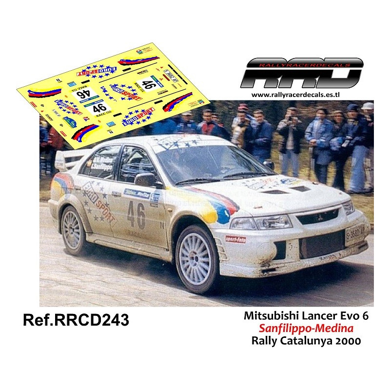 Mitsubishi Lancer Evo 6 Sanfilippo-Medina Rally Catalunya 2000