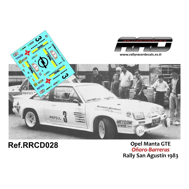 Opel Manta Oñoro-Barreras Rally San Agustin 1983