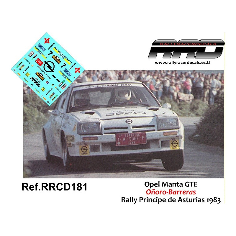 Opel Manta Oñoro-Barreras Rally Principe de Asturias 1983