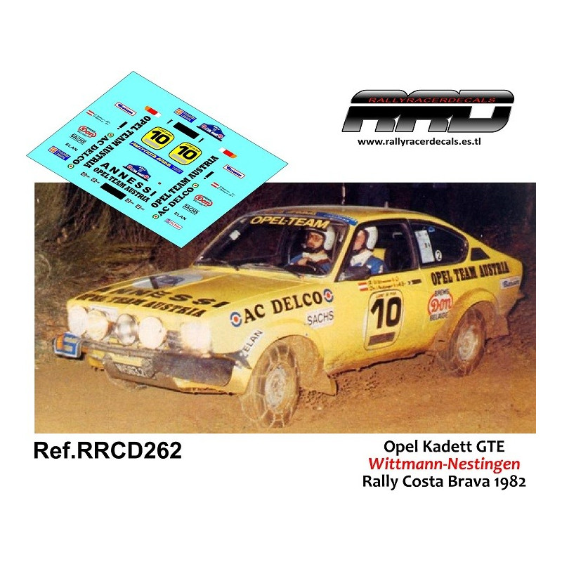 Opel Kadett GTE Wittmann-Nestingen Rally Costa Brava 1982