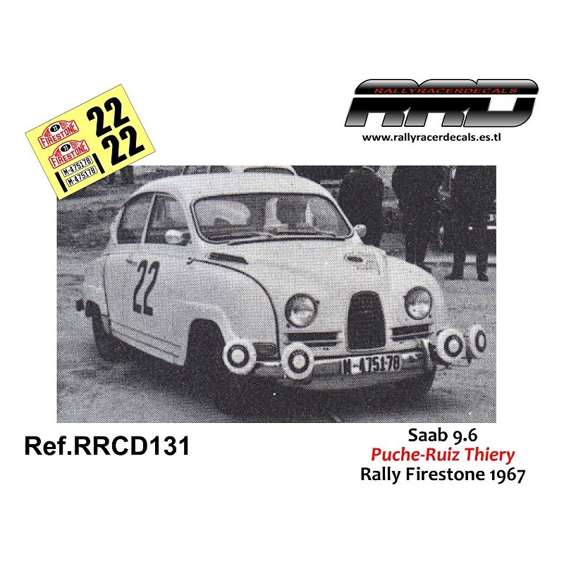 Saab 96 Puche-Ruiz-Thiery Rally Firestone 1967