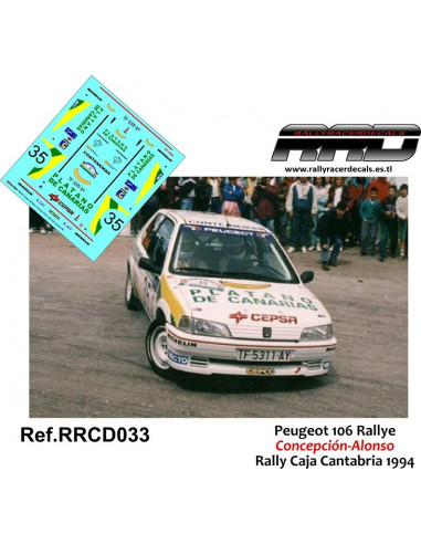 Peugeot 106 Rally Concepcion-Aragon Rally Caja Cantabria 1994