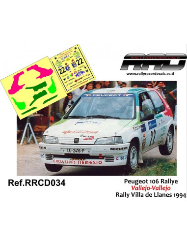 Peugeot 106 Rally Vallejo-Vallejo Rally Villa de Llanes 1994