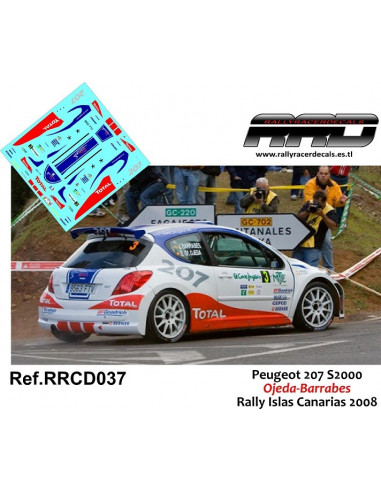 Peugeot 207 S2000 Ojeda-Barrabes Rally Islas Canarias 2008