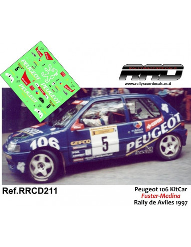 Peugeot 106 KitCar Fuster-Medina Rally de Aviles 1997
