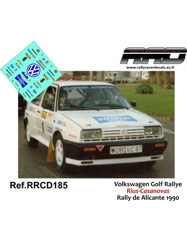 Volkswagen Golf Rallye Rius-Casanova Rally de Alicante 1990