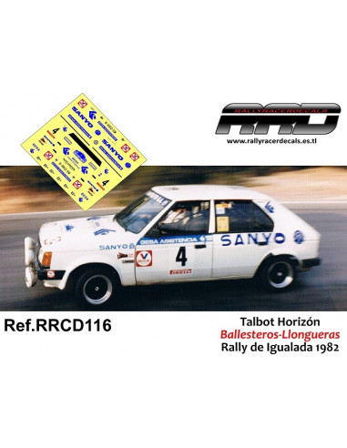 Talbot Horizon Ballesteros-Llongueras Rally de Igualada 1982