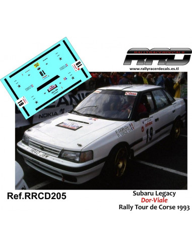 Subaru Legacy Dor-Viale Rally Tour de Corse 1993