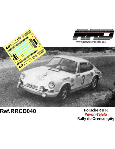 Porsche 911R Pavon-Tejelo Rally Orense 1969