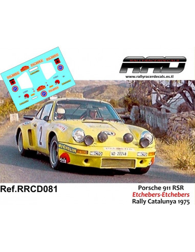 Porsche 911 RSR Etchebers-Etchebers Rally Catalunya 1975